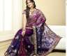 Indische saree Purple and Navy Blue...